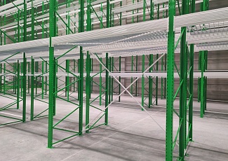 Фронтальные стеллажи для склада 140000 кв.м. 